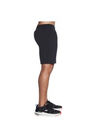 skechers - Spodenki sportowe męskie Movement Short. Kolor: czarny. Materiał: poliester
