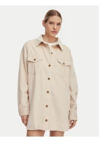 Billabong Sukienka koszulowa Winter Ocean EBJWD00149 Beżowy Boxy Fit. Kolor: beżowy. Materiał: bawełna. Typ sukienki: koszulowe #1