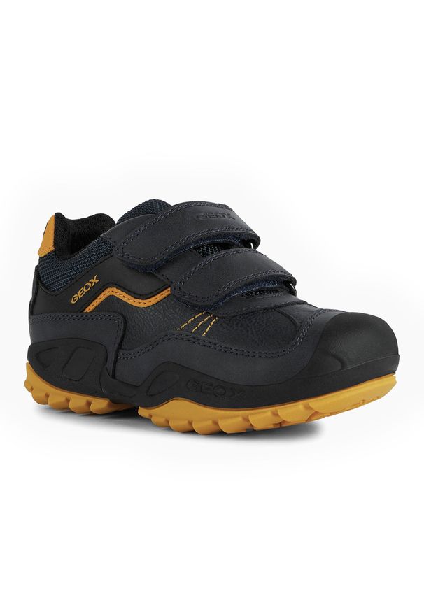 Buty do chodzenia dla dzieci Geox New Savage. Kolor: czarny, wielokolorowy, niebieski, żółty. Sport: turystyka piesza