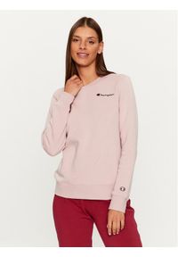 Champion Bluza Crewneck Sweatshirt 117042 Różowy Regular Fit. Kolor: różowy. Materiał: bawełna #1