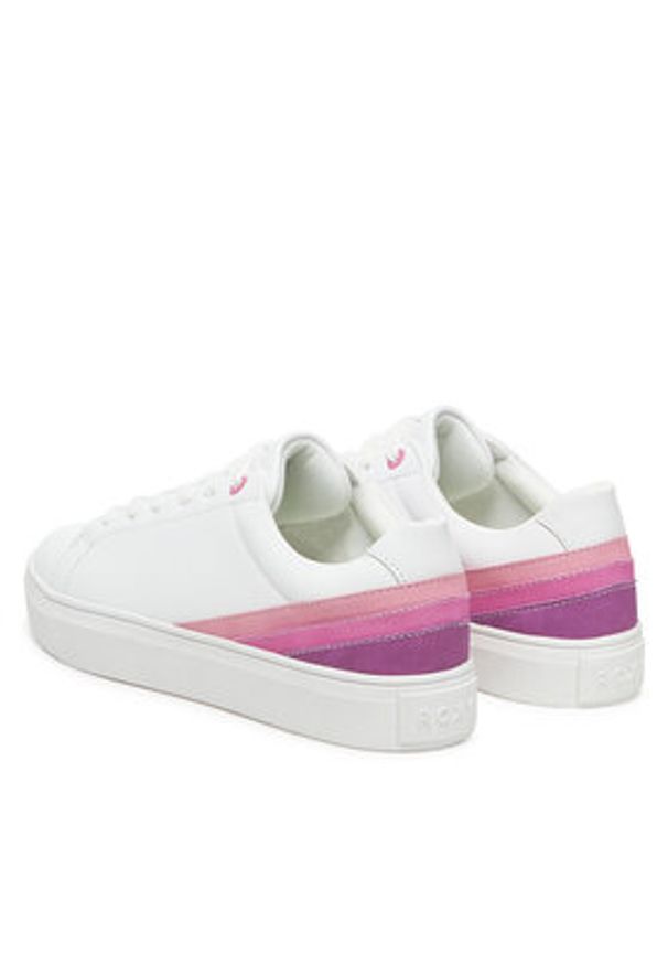 Roxy Sneakersy V12-903 Biały. Kolor: biały. Materiał: materiał, syntetyk