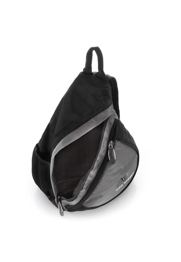 Plecak sportowy na jedno ramię BAG STREET 4388-GR szary. Kolor: szary. Materiał: materiał. Styl: street, sportowy