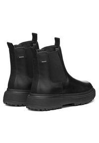 Geox Botki D Lamidie + Grip Abx D46XMD 00043 C9999 Czarny. Kolor: czarny. Materiał: skóra #5
