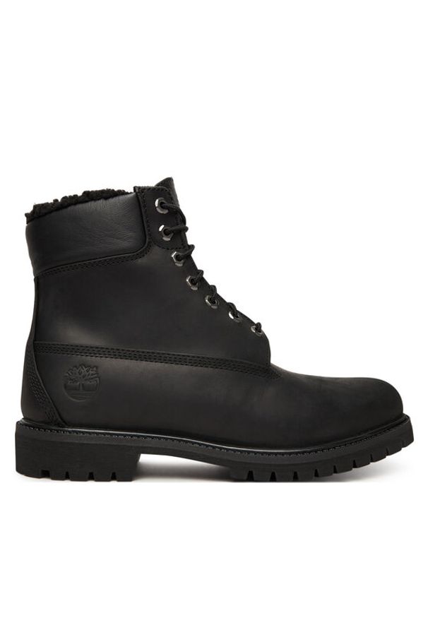Timberland Trapery Premium 6-Inch Waterproof Winter TB1A2E2P0011 Czarny. Kolor: czarny. Materiał: nubuk, skóra