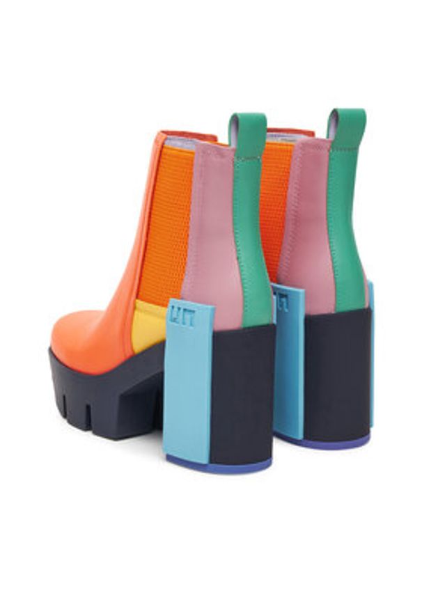 United Nude Botki Grip Chelsea Mid IV 1095992116 Pomarańczowy. Kolor: pomarańczowy. Materiał: skóra