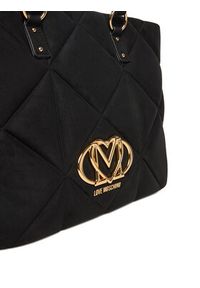 Love Moschino - LOVE MOSCHINO Torebka JC4312PP0NKE0000 Czarny. Kolor: czarny. Materiał: skórzane #4