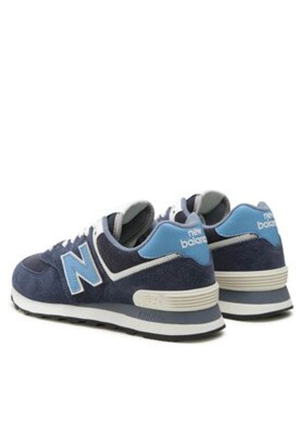 New Balance Sneakersy U574EZ2 Granatowy. Kolor: niebieski. Materiał: zamsz, skóra. Model: New Balance 574