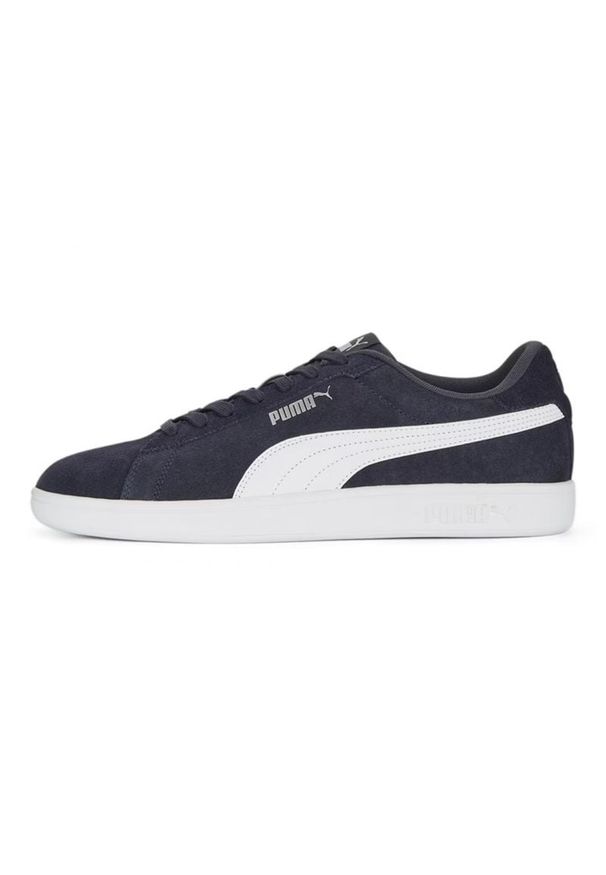 Buty Puma Smash 3.0 39098403 niebieskie. Okazja: na co dzień. Kolor: niebieski. Materiał: zamsz, skóra, guma. Szerokość cholewki: normalna