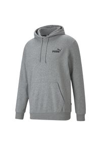 Sweatshirt bluza z kapturem z małym logo Puma ESS TR. Typ kołnierza: kaptur. Kolor: szary. Sport: fitness #1