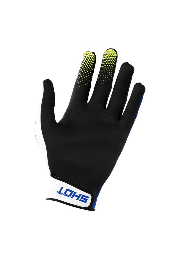 SHOT RACE GEAR - Dziecko BMX rękawice Shot Rogue Revolt 2.0. Kolor: żółty, biały, niebieski, wielokolorowy. Sport: kolarstwo