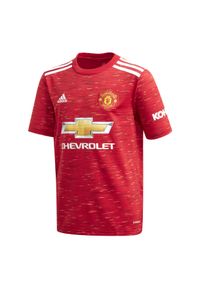 Adidas - KOSZULKA MANCHESTER UNITED HOME dla dzieci 20/21. Materiał: tkanina