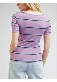 Lee T-Shirt L44KIQ63 112333689 Fioletowy Slim Fit. Kolor: fioletowy. Materiał: syntetyk #4