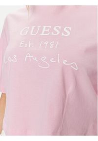 Guess T-Shirt Dakota V4GI13 JA914 Różowy Boxy Fit. Kolor: różowy. Materiał: bawełna #3