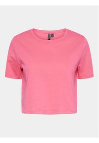 Pieces T-Shirt Sara 17146319 Różowy Oversize. Kolor: różowy. Materiał: bawełna