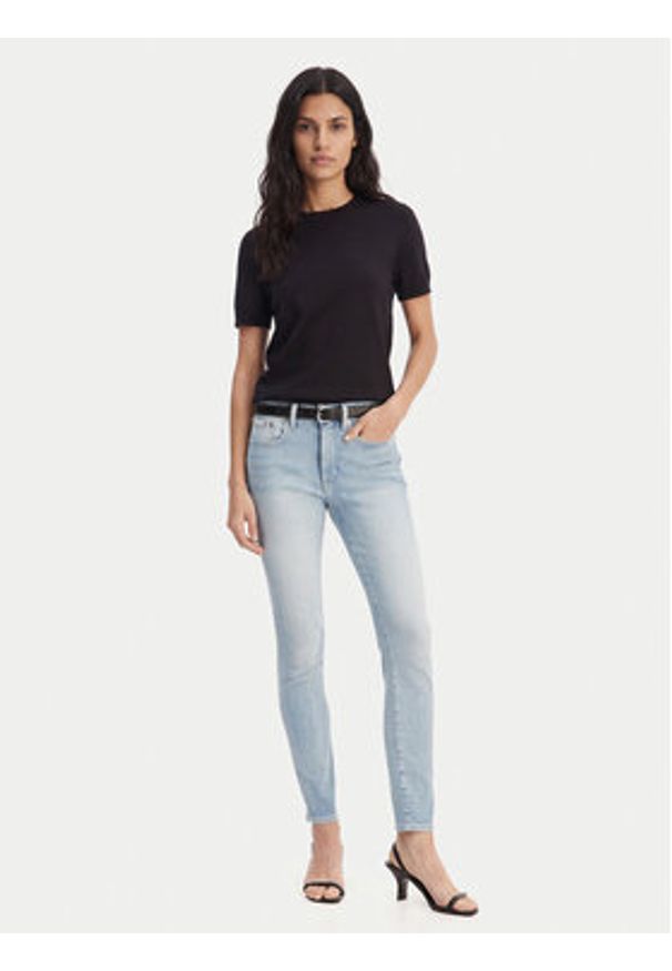 Calvin Klein Jeans Jeansy LV047F705G Błękitny Skinny Fit. Kolor: niebieski