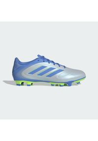 Adidas - Buty Copa Pure 3 Club Firm/Multi-Ground. Kolor: niebieski, szary, wielokolorowy, żółty. Materiał: materiał. Sport: piłka nożna