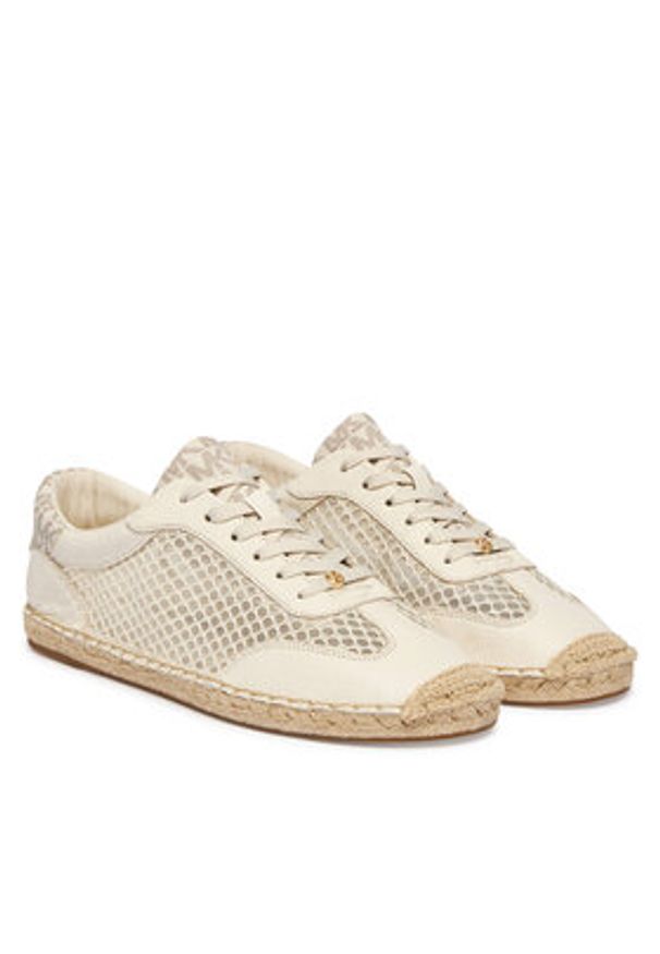 MICHAEL Michael Kors Sneakersy Ollie 43S6SCFS2D Beżowy. Kolor: beżowy. Materiał: skóra