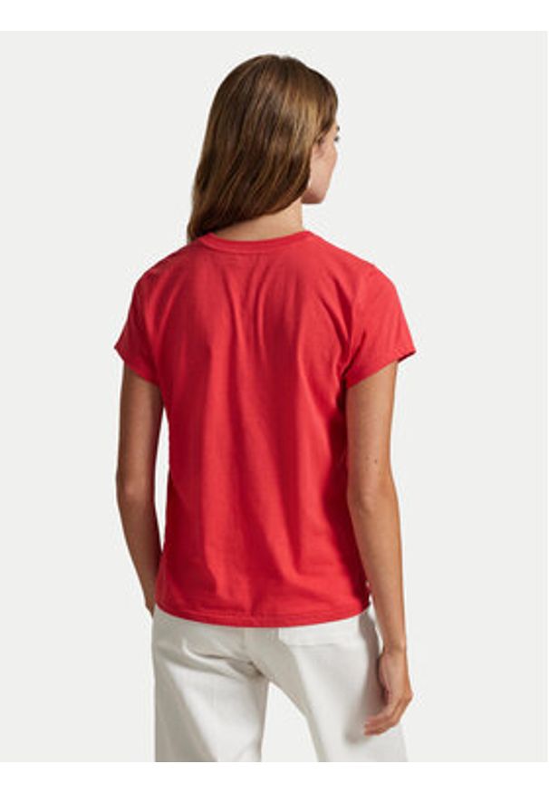 Polo Ralph Lauren T-Shirt 211898698035 Czerwony Regular Fit. Typ kołnierza: polo. Kolor: czerwony. Materiał: bawełna