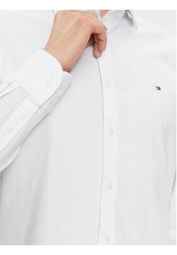 TOMMY HILFIGER - Tommy Hilfiger Koszula MW0MW32857 Biały Slim Fit. Kolor: biały. Materiał: bawełna #2
