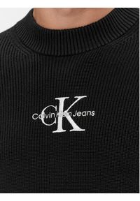 Calvin Klein Jeans Sweter Monologo J30J324599 Czarny Regular Fit. Kolor: czarny. Materiał: bawełna #3