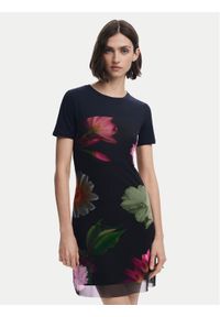 Desigual Sukienka codzienna Hamburgo 25SWVK14 Czarny Slim Fit. Okazja: na co dzień. Kolor: czarny. Materiał: bawełna. Typ sukienki: proste. Styl: casual