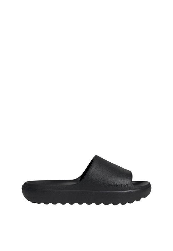 Adidas - Klapki Adilette Lumia. Kolor: czarny. Styl: sportowy