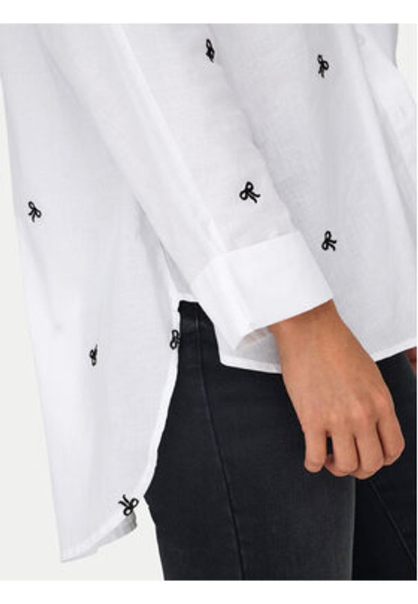 only - ONLY Koszula 15283743 Biały Box Fit. Kolor: biały. Materiał: bawełna