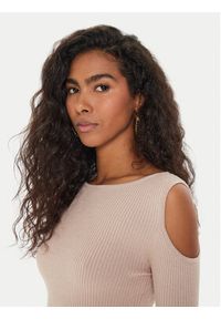 Guess Sukienka dzianinowa Emely W4YK08 Z3FF0 Różowy Regular Fit. Kolor: różowy. Materiał: syntetyk, wiskoza #5