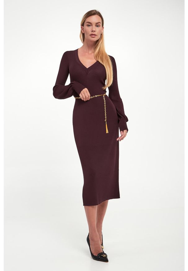 Elisabetta Franchi - Sukienka z jedwabiem ELISABETTA FRANCHI. Materiał: jedwab