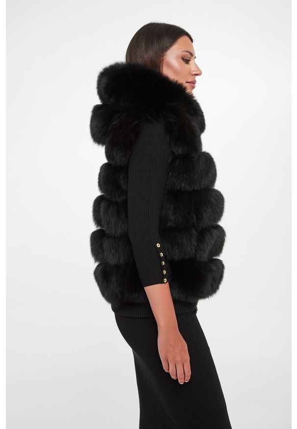 Suprema - Kamizelka damska futrzana dwustronna z lisa SUPREMA. Materiał: futro