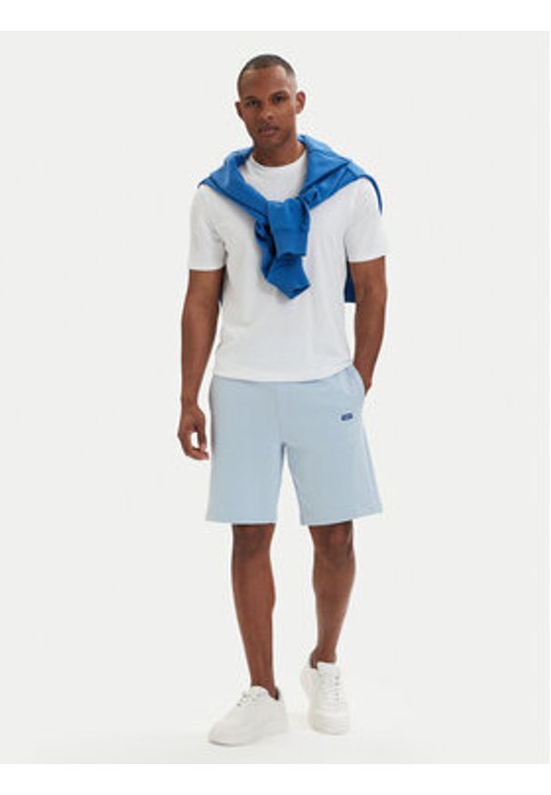 Hugo - HUGO Szorty sportowe Nasensio 50522364 Niebieski jasny Regular Fit. Kolor: niebieski. Materiał: bawełna. Styl: sportowy