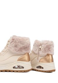 skechers - Skechers Botki Uno Rugged 167993/NTGD Écru. Materiał: skóra #4