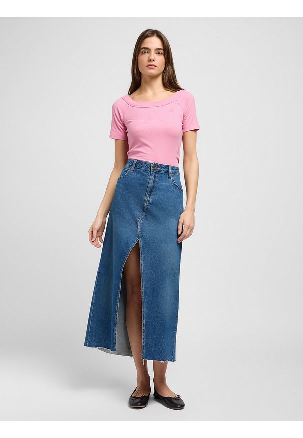 Lee - DAMSKA SPÓDNICA LEE MAXI SKIRT SUNKEN WATERFALL 112349007