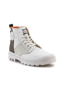 Buty do chodzenia damskie Palladium Pampa Hi Re Generate Dusky. Zapięcie: sznurówki. Kolor: biały. Materiał: materiał, syntetyk, tkanina. Szerokość cholewki: normalna. Sport: turystyka piesza