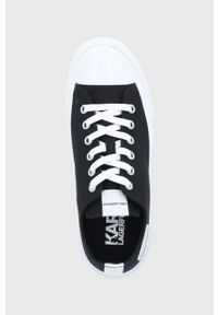 Karl Lagerfeld tenisówki KAMPUS III KL60310.900 damskie kolor czarny. Nosek buta: okrągły. Zapięcie: sznurówki. Kolor: czarny. Materiał: guma #4