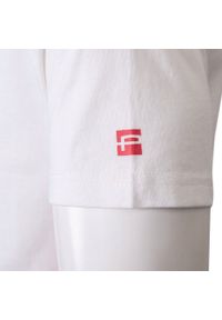Biała Męska Koszulka (T-Shirt) - Pako Jeans - Żaglówka. Okazja: na co dzień. Kolor: biały. Materiał: bawełna. Wzór: nadruk. Styl: casual #2