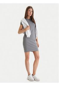 Calvin Klein Jeans Sukienka codzienna LV047B266G Szary Slim Fit. Okazja: na co dzień. Kolor: szary. Materiał: bawełna. Typ sukienki: proste. Styl: casual #5