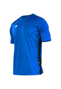 ZINA - Koszulka do piłki nożnej męska Zina Contra z krótkim rękawem. Kolor: niebieski. Długość rękawa: krótki rękaw. Długość: krótkie
