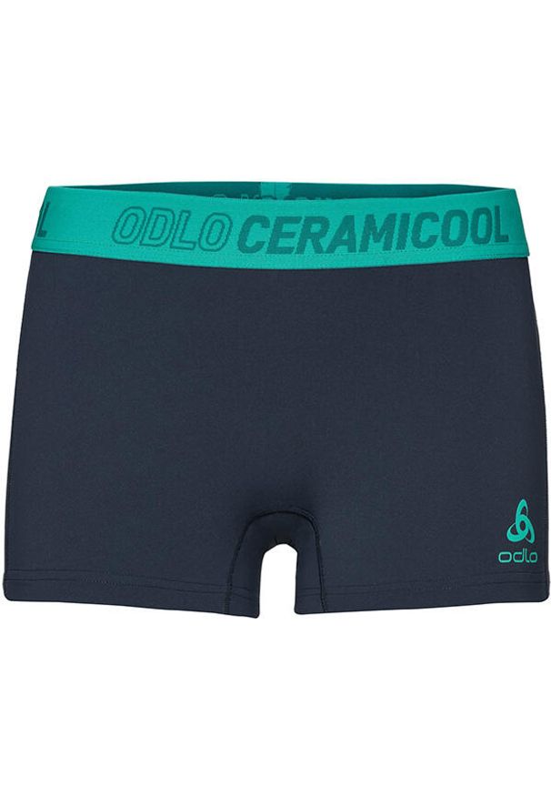 Spodenki tech. damskie Odlo Bottom Panty Ceramicool pro. Kolor: niebieski. Długość: krótkie