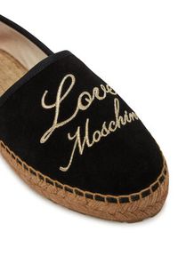 Love Moschino - LOVE MOSCHINO Espadryle JA10272G0MIG0000 Czarny. Kolor: czarny. Materiał: skóra, zamsz #3