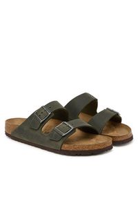 Birkenstock Klapki Arizona 1032783 Zielony ciemny. Kolor: zielony. Materiał: skóra #4