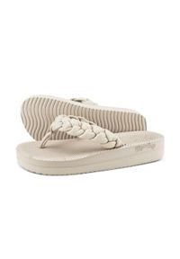Flip*Flop - Japonki basenowe damskie Flip Flop Comfy Weave. Okazja: na plażę. Kolor: beżowy. Sezon: lato. Styl: sportowy