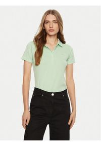 Guess Polo W5RP47 KARS2 Zielony Regular Fit. Typ kołnierza: polo. Kolor: zielony. Materiał: bawełna