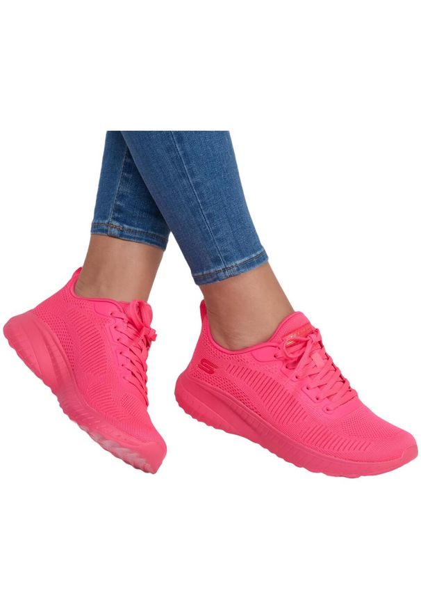 skechers - Buty damskie SKECHERS Bobs Squad Chaos Cool Rythms. Kolor: różowy