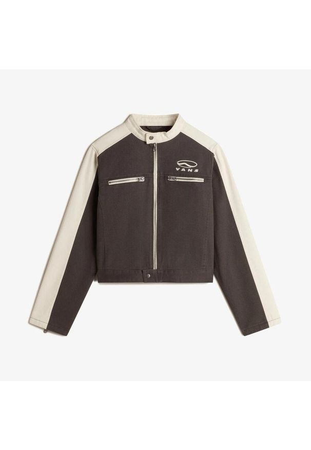 Vans - Kurtka VANS RYDEN BIKER JACKET FAD Brązowy. Kolor: brązowy. Materiał: tkanina