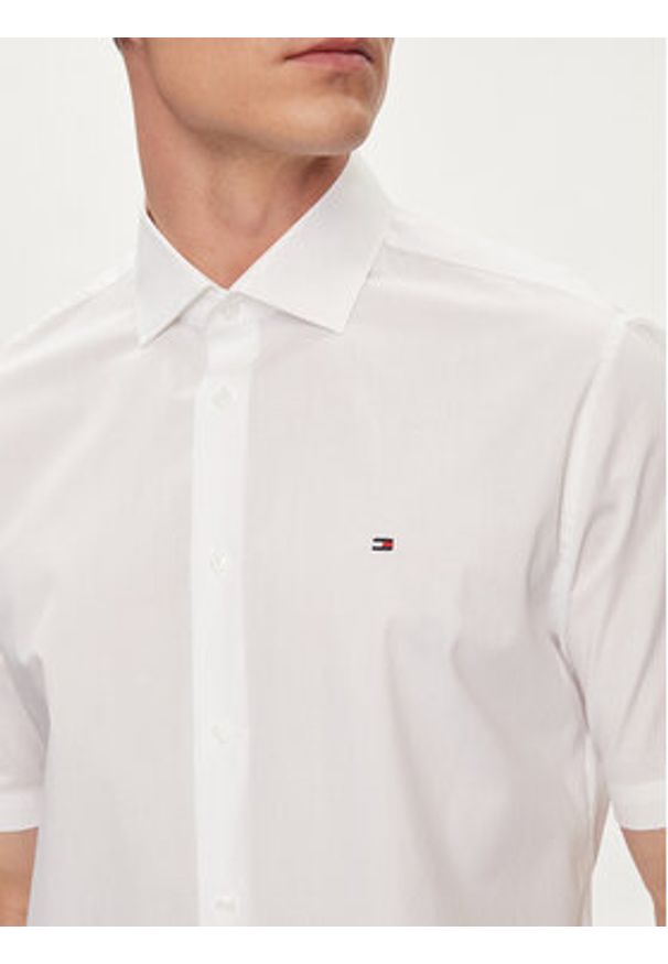 TOMMY HILFIGER - Tommy Hilfiger Koszula Core MW0MW34626 Biały Regular Fit. Kolor: biały. Materiał: bawełna