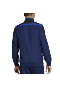 Adidas - Bluza piłkarska męska adidas Tiro 19 Presentation Jacket. Kolor: wielokolorowy, czarny, niebieski. Sport: piłka nożna