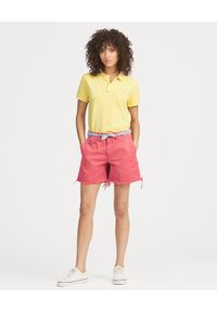 Ralph Lauren - RALPH LAUREN - Koszulka Classic Fit z logo. Typ kołnierza: polo. Kolor: żółty. Materiał: bawełna, materiał. Wzór: aplikacja, haft #3