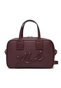 Karl Lagerfeld - KARL LAGERFELD Torebka A4W30047 Bordowy. Kolor: czerwony. Materiał: skórzane