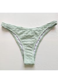 Intica - Strój kąpielowy prążkowany na plażę i basen Jerry. Kolor: zielony. Materiał: prążkowany #11